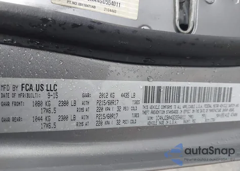 2016 Jeep Compass Sport из США, поврежденный, VIN 1C4NJCBA4GD554011